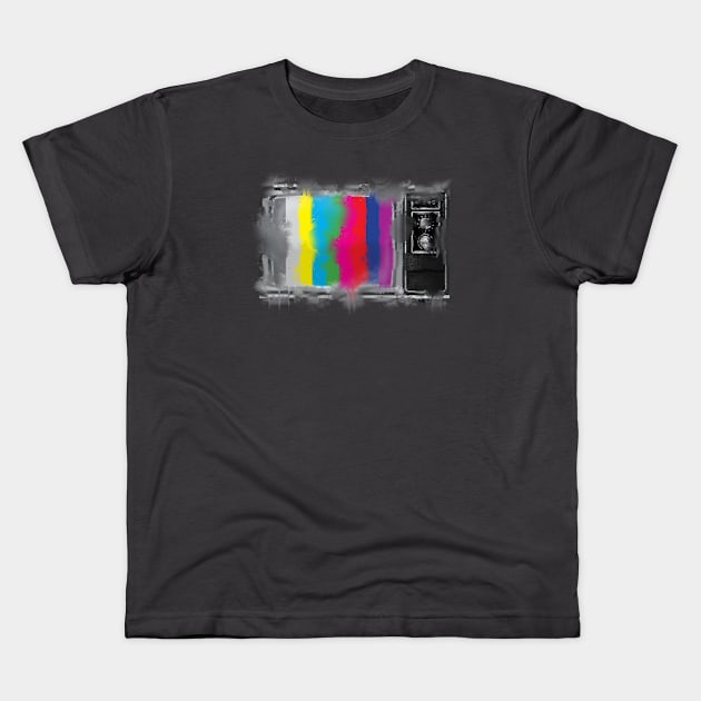 Old School TV Kids T-Shirt by json designs